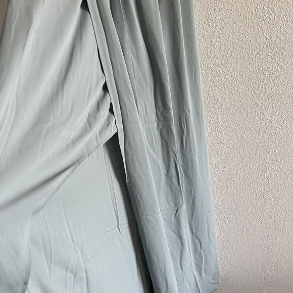 Show Me Your Mumu Large Kendall Maxi Dress Silver Sage Crisp - Picture 4 of 8